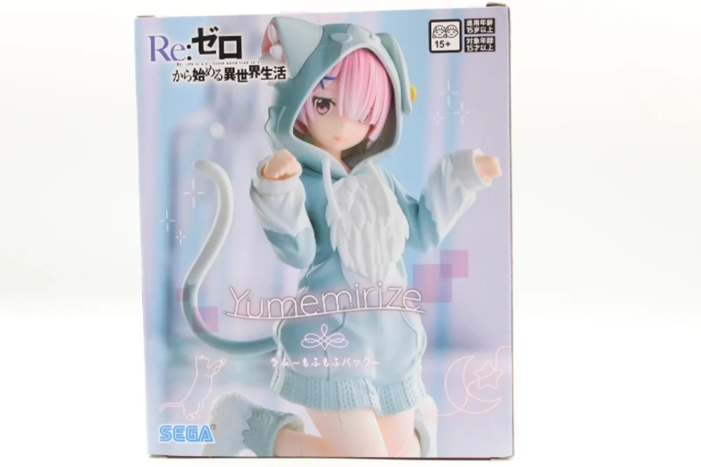 SEGA Re:Zero Ram Yumemirize Mofumofu Pack Anime Figure NIB